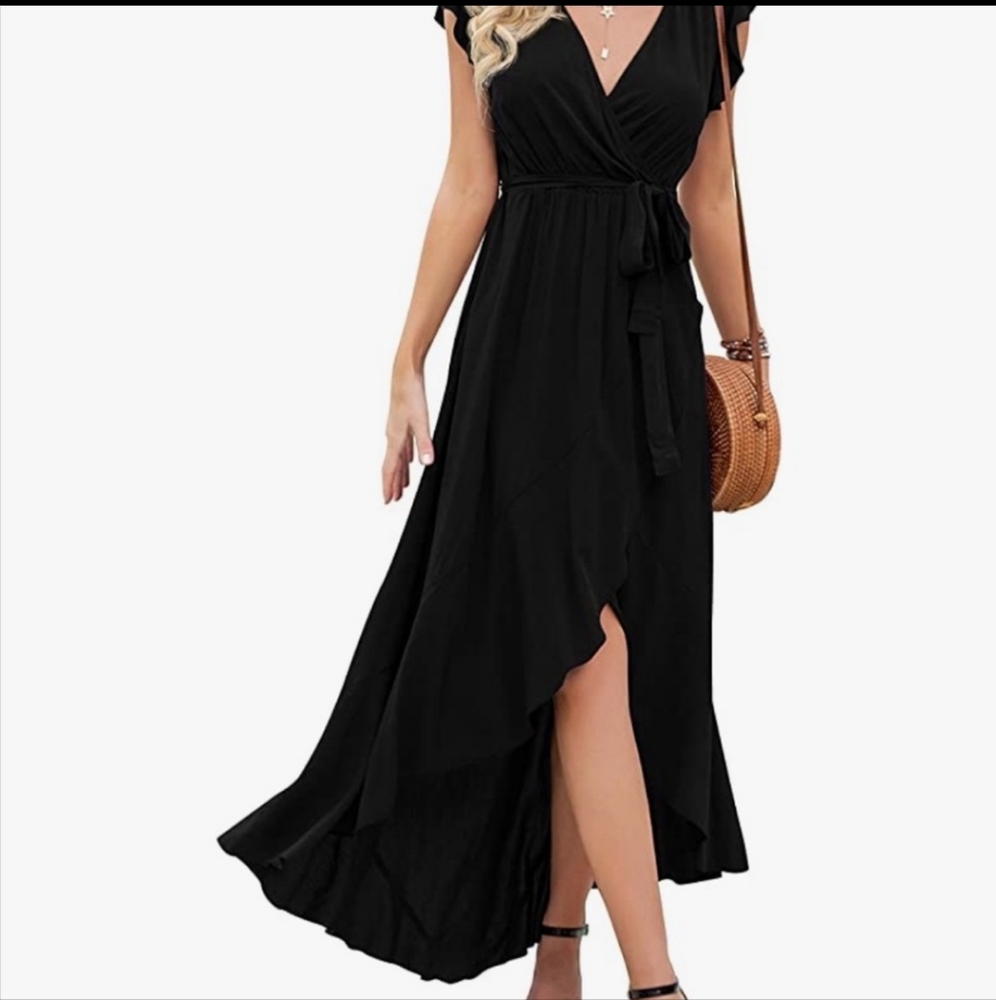 Black Wrap Dress (does not have belt)